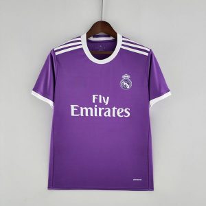 Camisa Retro Real Madrid 17/18 Away - Roxa - Torce...