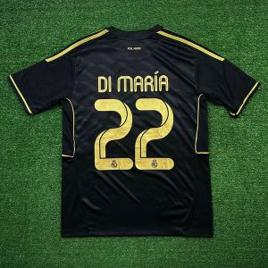 Camisa Retrô Real Madrid Home I 11/12 - Preta - Ma...