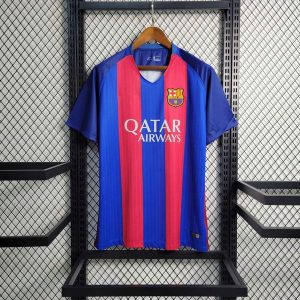Camisa Barcelona Home I 16/17 – Azul e Grená – Ret...