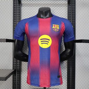 Camisa Barcelona Home I 25/26 - Azul/Vermelha - Jo...