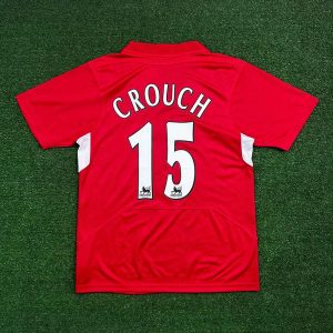 Camisa Retrô Liverpool Home I Crouch #15 - 2004/05...
