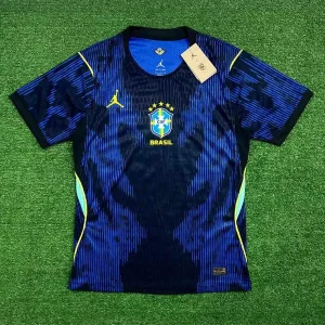 Camisa do Brasil Away ll - 26/27 Azul e Preta Jogador Masculina