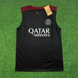 Psg Regata 2024/25 - Preto / Detalhe Vermelho Vinho