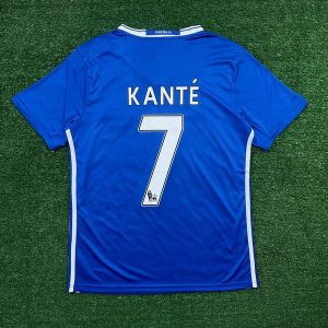 Camisa Retrô Chelsea Home I 17/18 - Kanté #7 - Azu...