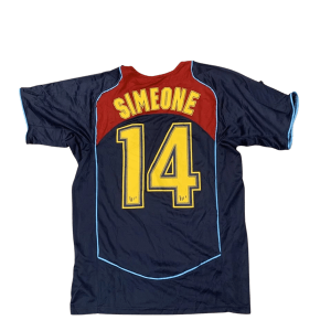 Camisa Retrô Atlético de Madrid Away II 04/05 - Si...