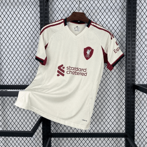 Camisa Liverpool Away II 25/26 - Bege - Torcedor M...