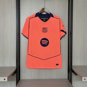Camisa Barcelona Total 90 - 25/26 - Laranja - Torc...