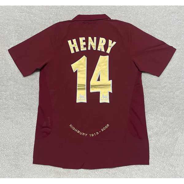 Camisa Retrô Arsenal Home I 05/06 - Henry #14 - Vi...