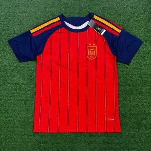 Camisa Espanha Home I 2026 – Vermelha – Copa do Mundo – Torcedor Masculina
